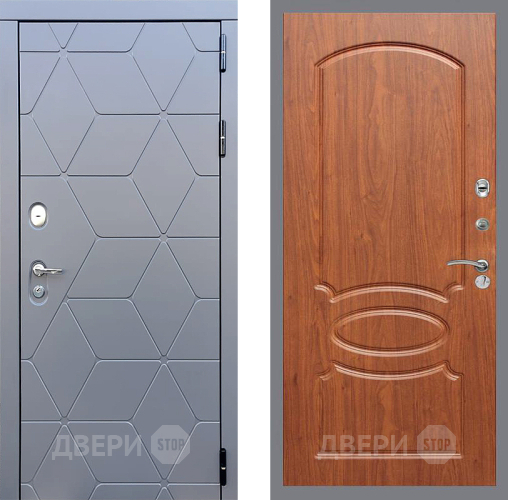 Входная металлическая Дверь Стоп КОСМО ФЛ-128 Береза мореная в Павловском Посаде