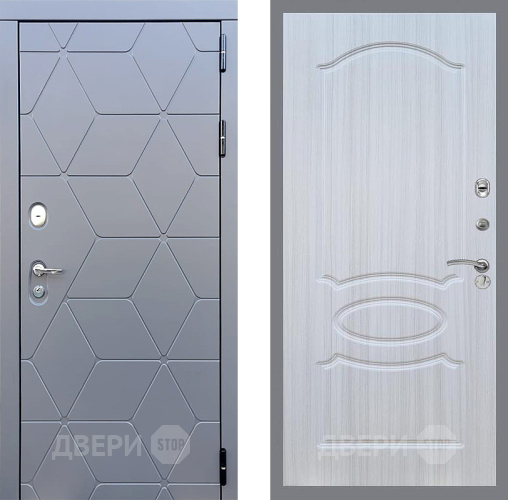 Входная металлическая Дверь Стоп КОСМО ФЛ-128 Сандал белый в Павловском Посаде
