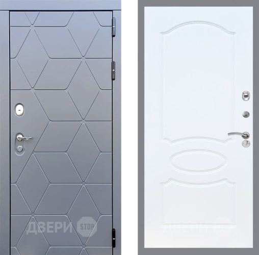 Входная металлическая Дверь Стоп КОСМО ФЛ-128 Белый ясень в Павловском Посаде