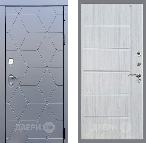 Входная металлическая Дверь Стоп КОСМО ФЛ-102 Сандал белый в Павловском Посаде