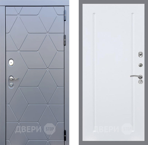 Входная металлическая Дверь Стоп КОСМО ФЛ-68 Силк Сноу в Павловском Посаде