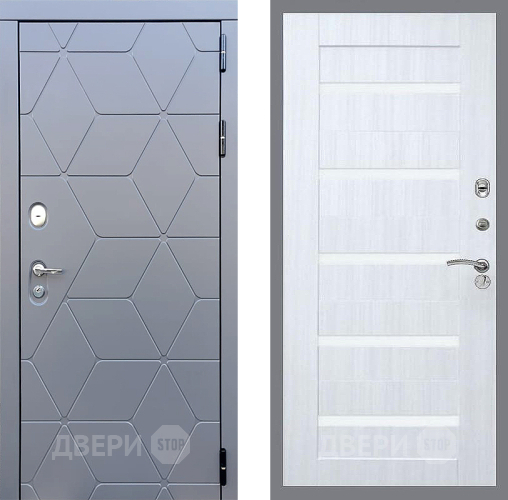 Входная металлическая Дверь Стоп КОСМО СБ-14 Сандал белый в Павловском Посаде