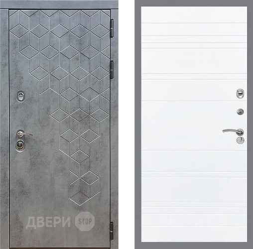 Входная металлическая Дверь Стоп БЕТОН Лайн Силк Сноу в Павловском Посаде