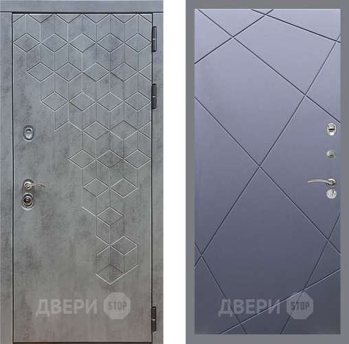 Входная металлическая Дверь Стоп БЕТОН ФЛ-291 Силк титан в Павловском Посаде