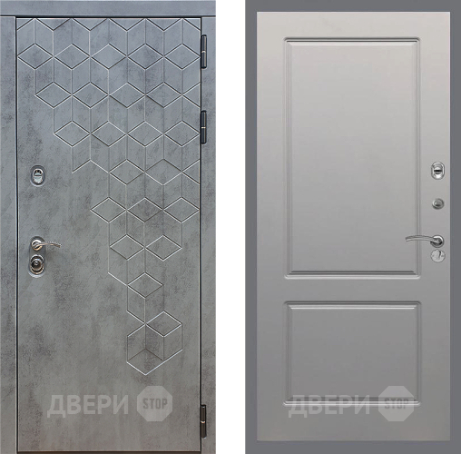Входная металлическая Дверь Стоп БЕТОН ФЛ-117 Грей софт в Павловском Посаде