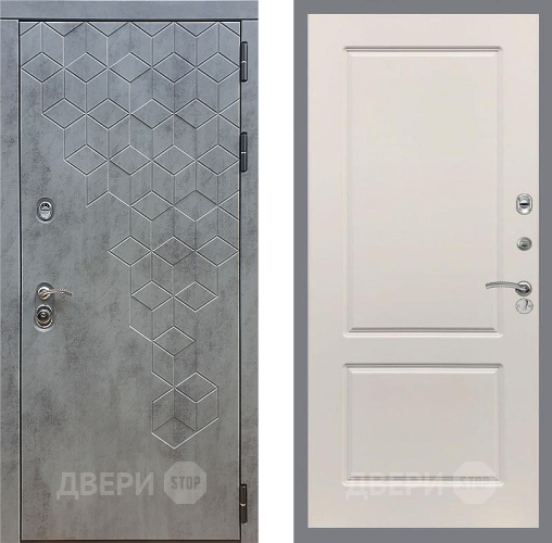 Входная металлическая Дверь Стоп БЕТОН ФЛ-117 Шампань в Павловском Посаде
