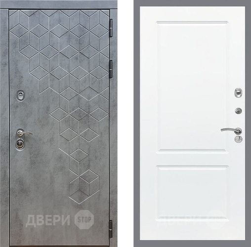 Входная металлическая Дверь Стоп БЕТОН ФЛ-117 Силк Сноу в Павловском Посаде