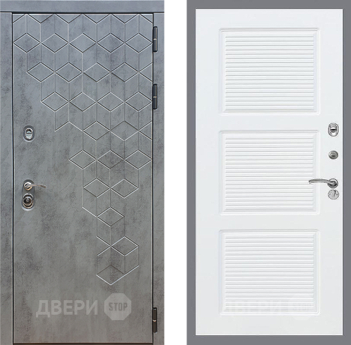 Входная металлическая Дверь Стоп БЕТОН ФЛ-1 Силк Сноу в Павловском Посаде