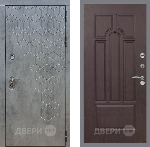 Дверь Стоп БЕТОН ФЛ-58 Венге в Павловском Посаде