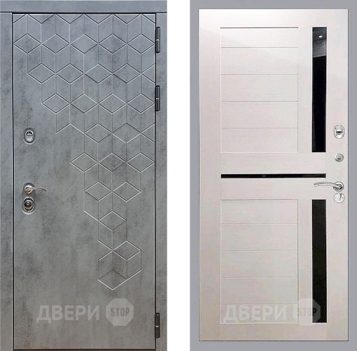 Входная металлическая Дверь Стоп БЕТОН СБ-18 Лиственница беж в Павловском Посаде