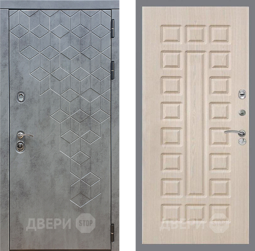 Дверь Стоп БЕТОН ФЛ-183 Беленый дуб в Павловском Посаде
