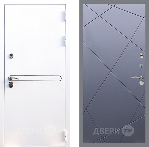 Входная металлическая Дверь Стоп Лайн Вайт ФЛ-291 Силк титан в Павловском Посаде