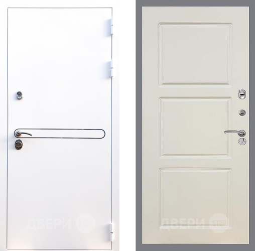 Входная металлическая Дверь Стоп Лайн Вайт ФЛ-3 Шампань в Павловском Посаде