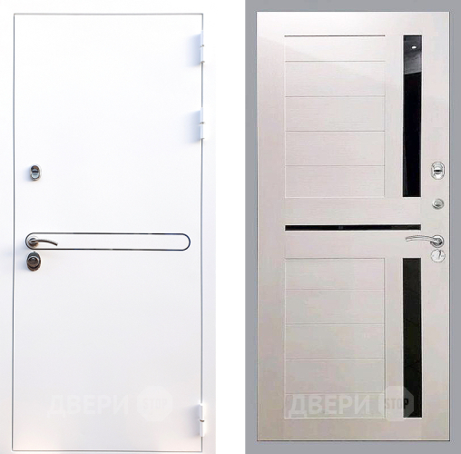 Входная металлическая Дверь Стоп Лайн Вайт СБ-18 Лиственница беж в Павловском Посаде