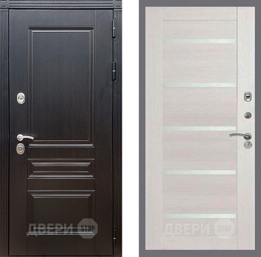 Входная металлическая Дверь Стоп МЕГАПОЛИС СБ-14 Лиственница беж в Павловском Посаде