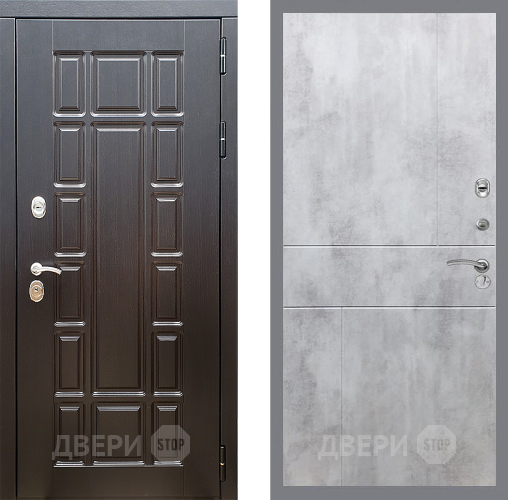 Входная металлическая Дверь Стоп НЬЮ ЙОРК ФЛ-290 Бетон светлый в Павловском Посаде