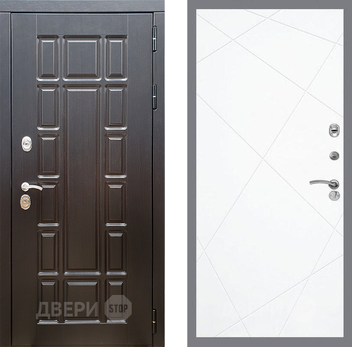 Входная металлическая Дверь Стоп НЬЮ ЙОРК ФЛ-291 Силк Сноу в Павловском Посаде