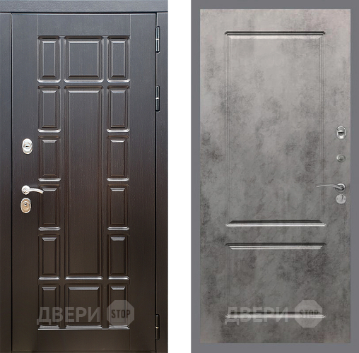 Входная металлическая Дверь Стоп НЬЮ ЙОРК ФЛ-117 Бетон темный в Павловском Посаде