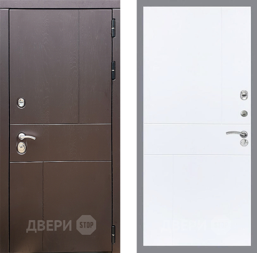 Входная металлическая Дверь Стоп УРБАН ФЛ-290 Силк Сноу в Павловском Посаде