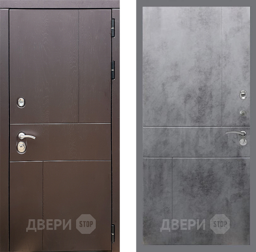 Входная металлическая Дверь Стоп УРБАН ФЛ-290 Бетон темный в Павловском Посаде