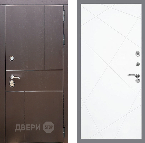 Входная металлическая Дверь Стоп УРБАН ФЛ-291 Силк Сноу в Павловском Посаде