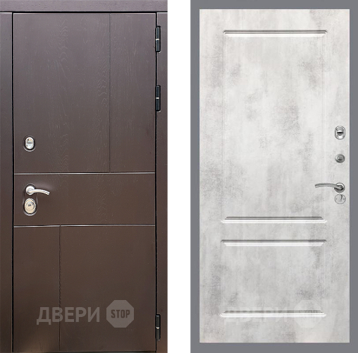 Дверь Стоп УРБАН ФЛ-117 Бетон светлый в Павловском Посаде