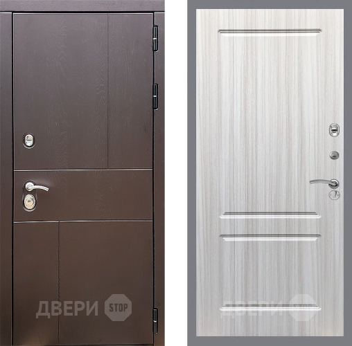 Входная металлическая Дверь Стоп УРБАН ФЛ-117 Сандал белый в Павловском Посаде