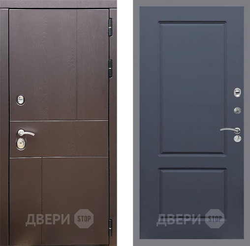 Входная металлическая Дверь Стоп УРБАН ФЛ-117 Силк титан в Павловском Посаде