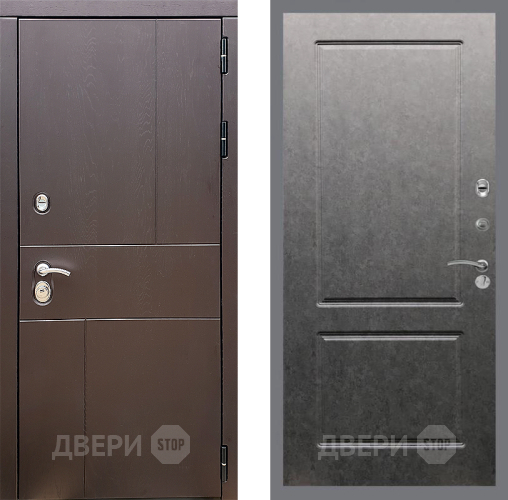 Входная металлическая Дверь Стоп УРБАН ФЛ-117 Штукатурка графит в Павловском Посаде