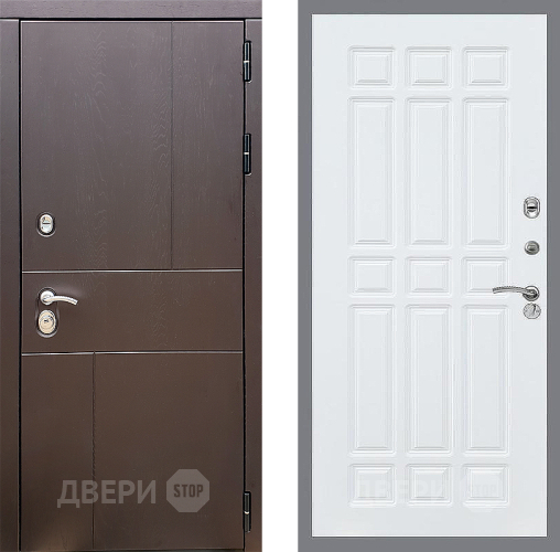 Входная металлическая Дверь Стоп УРБАН ФЛ-33 Силк Сноу в Павловском Посаде