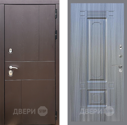 Входная металлическая Дверь Стоп УРБАН ФЛ-2 Сандал грей в Павловском Посаде