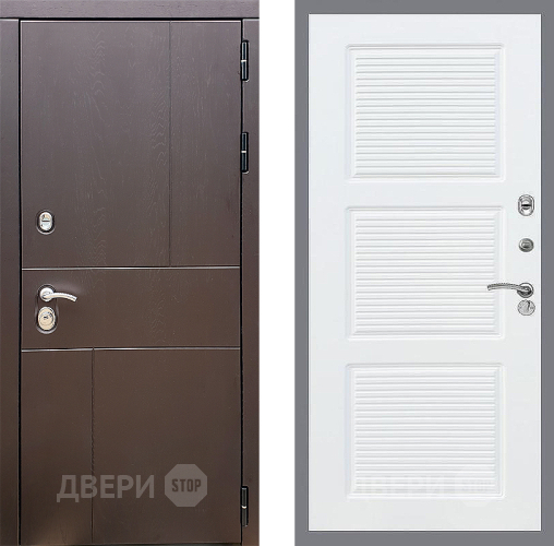 Входная металлическая Дверь Стоп УРБАН ФЛ-1 Силк Сноу в Павловском Посаде