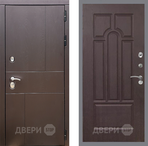 Входная металлическая Дверь Стоп УРБАН ФЛ-58 Венге в Павловском Посаде