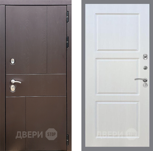 Входная металлическая Дверь Стоп УРБАН ФЛ-3 Лиственница беж в Павловском Посаде