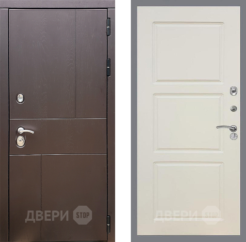 Входная металлическая Дверь Стоп УРБАН ФЛ-3 Шампань в Павловском Посаде