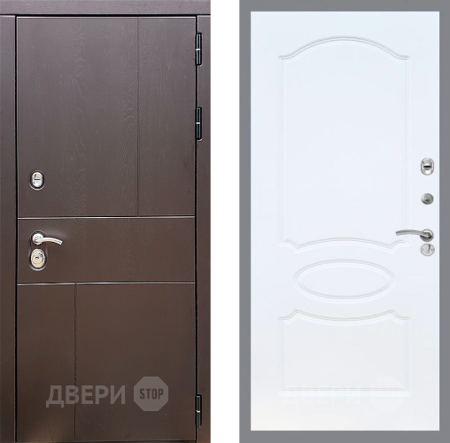 Дверь Стоп УРБАН ФЛ-128 Белый ясень в Павловском Посаде