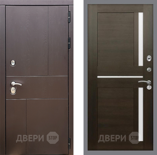 Входная металлическая Дверь Стоп УРБАН СБ-18 Венге в Павловском Посаде