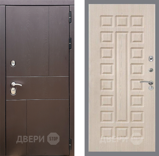 Входная металлическая Дверь Стоп УРБАН ФЛ-183 Беленый дуб в Павловском Посаде