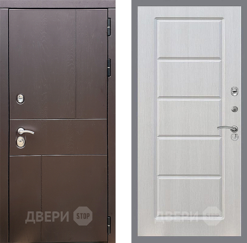 Входная металлическая Дверь Стоп УРБАН ФЛ-39 Лиственница беж в Павловском Посаде