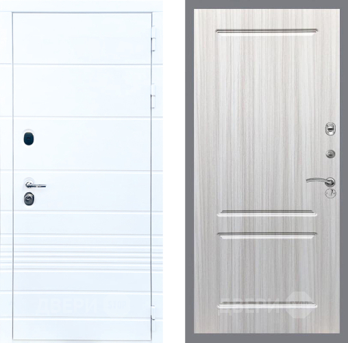 Входная металлическая Дверь Стоп ТРЕНДО ФЛ-117 Сандал белый в Павловском Посаде