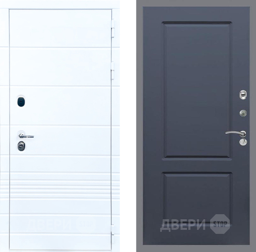 Входная металлическая Дверь Стоп ТРЕНДО ФЛ-117 Силк титан в Павловском Посаде