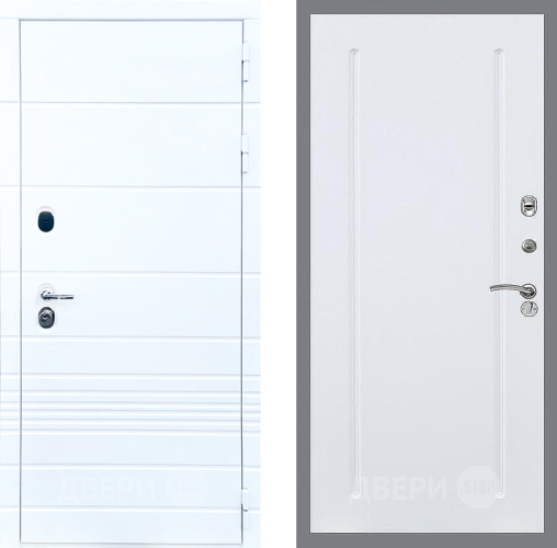 Входная металлическая Дверь Стоп ТРЕНДО ФЛ-68 Силк Сноу в Павловском Посаде