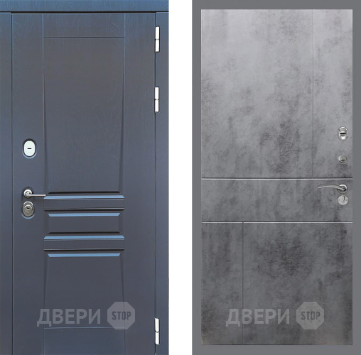 Входная металлическая Дверь Стоп ПЛАТИНУМ ФЛ-290 Бетон темный в Павловском Посаде