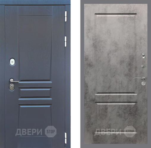 Входная металлическая Дверь Стоп ПЛАТИНУМ ФЛ-117 Бетон темный в Павловском Посаде