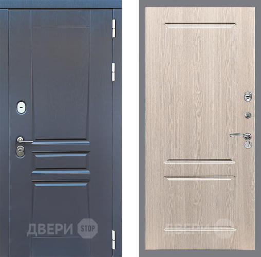 Входная металлическая Дверь Стоп ПЛАТИНУМ ФЛ-117 Беленый дуб в Павловском Посаде