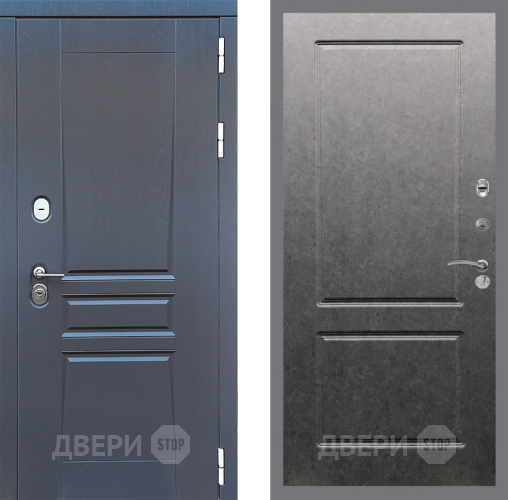 Входная металлическая Дверь Стоп ПЛАТИНУМ ФЛ-117 Штукатурка графит в Павловском Посаде