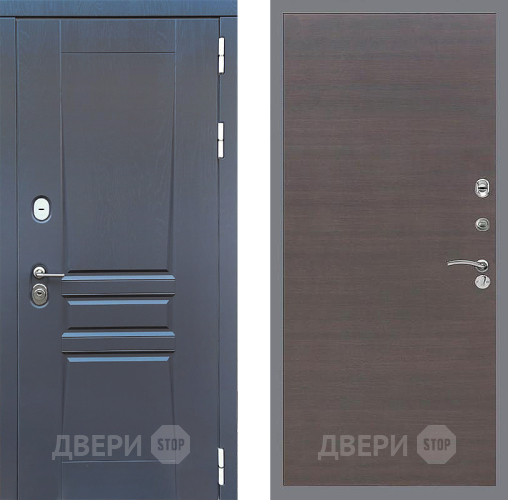 Входная металлическая Дверь Стоп ПЛАТИНУМ Гладкая венге поперечный в Павловском Посаде