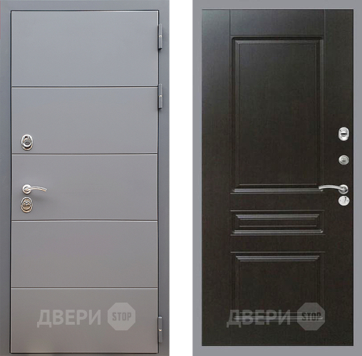 Входная металлическая Дверь Стоп АРТ ГРАФИТ ФЛ-243 Венге в Павловском Посаде