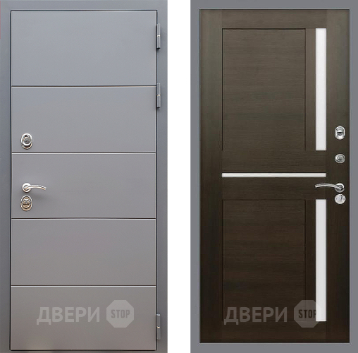 Входная металлическая Дверь Стоп АРТ ГРАФИТ СБ-18 Венге в Павловском Посаде