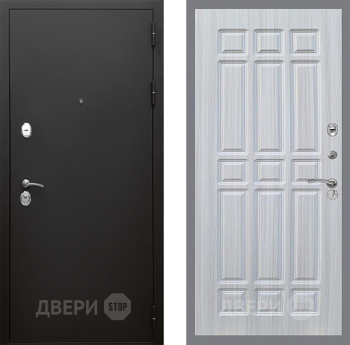 Входная металлическая Дверь Стоп КЛАССИК Шагрень ФЛ-33 Сандал белый в Павловском Посаде